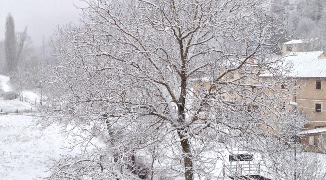 Molini di Sellano - paesaggio innevato